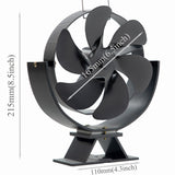 1pc, Heat Powered Fireplace Fan, Wood Stove Fan For Home, Hotel Guest Room, Outdoor Travel Camping Tent , Non Electric Fan For Wood, Thermoelectric Fan Thanksgiving Halloween Christmas Gift Fall Winter Essential