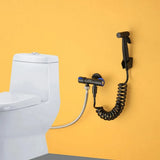 Toilet Hand Faucet Bathroom Bidet Shower Sprayer Hose Tank Hooked Holder Easy Install for Women's Health Protection