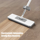 Innovative Self-Wringing Flat Mop with 360-Degree Spin, 2 Washable Pads - Ideal for Wet & Dry Cleaning in 2024