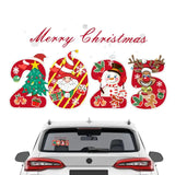 Motorcycles Christmas Decoration Auto Modified Santa Claus Decals Decor Waterproof Novelty Car Stickers For Home