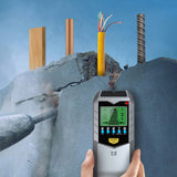 5in1 SH402 Stud Finder Sensor Wall Scanner LCD Electronic Detector Edge Center Wood Current Metal AC Live Wires Detection