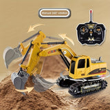 Remote Control Excavator RC Engineering Vehicle 2.4Ghz 5 Channels Multifunctional Flash Light Excavator T