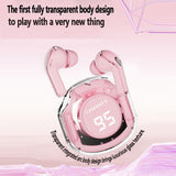 Air39 Transparent ENC Noise Reduction Game Bluetooth Headphone Long Battery Life 3D Sound Field and Bass Bluetooth 5.3 Headset