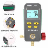 Digital Refrigeration Gauge Set Vacuum Pressure Manifold Meter HVAC Temperature Tester For R134a