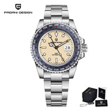 PAGANI DESIGN Top Brand GMT Watches Men's Luxury Sapphire Automatic Mechanical Wristwatch NH34 Stainless Steel Waterproof Watch