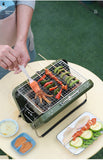 Outdoor Folding Portable Stainless Steel Grill, Small Skewer Stove, Household BBQ