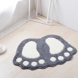 Super absorbent ultra-fine fiber carpet with anti slip backrest, soft and comfortable gray carpet, bathroom decoration, 1 piece