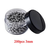 200pcs Wine Tea Stains Clean Ball Decanter Hookah Cup Glass Bottle Cleaning Tool Stainless Steel Bead Brushing Bar Accessories