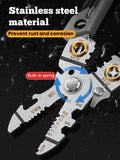 21-in-1 Multifunctional Electricity Wire Stripper Cable Cutting Tools Stripping Pliers With Electrical Measuring