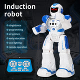 Mechanical Warfare Police Intelligent Early Education Robot Electric Singing Infrared Sensing Children's Remote Control Toys