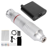 Tattoo Pen Set Strong Motor Comfortable Grip 90‑265V DC Interface Tattoo Gun Kit Aluminium Alloy for Tattoo Shop