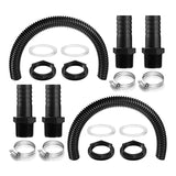 Accessories 2 Connection Set 25 Mm Rain Butt With Hoseclamps IBC Barrel Connector For Rainwater (50 Cm)