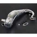 New Cnc Metal 71CC Engine Exhaust Pipe Kit For 1/5 Rofun LT LOSI 5IVE-T Truck Spare Toys Parts Rc Car Accessories