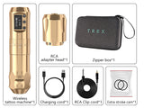 Wireless Tattoo Machine Adjustable Stroke Rotary Cartridge Tattoo Pen with1800mAh Power Coreless Motor for Tattoo Artist