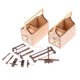 Miniature Mini Repair Tools 1:12 Dollhouse Simulation Toolbox Model For Doll House Decoration Accessories