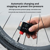 OFFFBONDAGE 120 PSI Portable Pocket Bike Electric Air Pump MINI Fast Rechargeable Compressor Tire Iator For Bicycle Digital