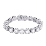 Hip-hop square zircon trendy bracelet