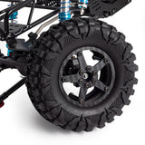4Pcs Carbon Fiber 2.2Inch Beadlock Wheel Hub Rim For 1/10 RC Crawler Car Axial SCX10 Wraith RR10 Traxxas TRX4