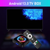 TV98 Ultra HD 8K Smart TV Android 13 BT5.0 Rockchip Quad Core 2GB 16GB Dual Wifi 4G 5G Media Player Voice Set Top Box