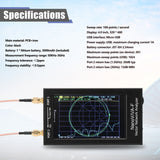 3G Vector Network 4.0 Inch Touching Screen SAA-2N NanoVNA V2 Antenna Analyzer Shortwave HF VHF UHF with Iron Housing