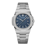 PINTIME Man Watch Waterproof Stainless Steel Quartz Wristwatch Nautilus Scrub Male Business Clock Calendar Relogios Masculino