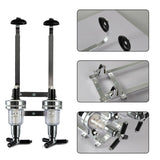 Drink Double Shot Wall Mounted Wine Beverage Whisky Liquor Dispenser Multipurpose Bottle Holder Bracket for Home Bar