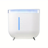 1pc 2L 3600mAh Large Capacity Ultrasonic Humidifier with Double Nozzle and Essential Oil Diffuser