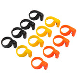 12 Pieces Finger Knife Ring Plastic Embroidery Quilting Thread Cutter Thimble Sewing Accessories Handcraft DIY Tool with Blade