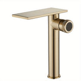 1pc Bathroom Single Lever Sink Faucet, Crane Brass Sink Faucet, Hot And Cold Water Tap, Bathroom Accessories