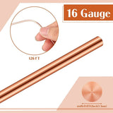 Bare Dead Soft Copper Wire For Jewelry Making, 1 Pound Spool (16 Gauge,0.051In Dia, 126In Length)