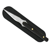 1PCS Stainless Steel Ebony Chinese Puer Tea Needle Cutter Damascus Pattern Tea Knife Prying Tea Tool For Home Tearoom Store