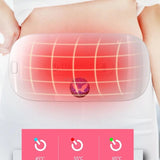 Infrared Heating Warm Belt Vibrating Massage Waist Protection Relieve Menstrual Pain