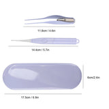 Professional LED Children Earpick Earwax Remover Tweezers Set Health Care Tool (Purple) Luminous Pick Ear Cleaner