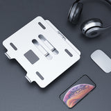Mobile Phone Holder Data Transmission Hub USB3.0 Ergonomic Laptop Riser Aluminum Vertical Notebook Stand Universal Bracke