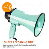 Security 30w Handheld Speakers Megaphone High-power Speaker Portable 240 Seconds Recording Loudspeaker Megaphone