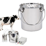5L Stainless Steel Separate Milk Bucket for Goat Cattle Sheep Electric Milker Machine Accessories Replaceable Milk Bucket