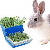 5PCS Rabbit Feeder Food Container Box Hopper Rabbit Cage Rex Rabbit Anti Pickling Feed Trough Feeders Automatic Farm