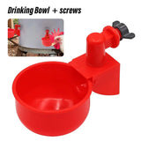 5Pcs Chicken Water Bowl Automatic Drinker Cups Thread Filling Waterer Poultry Drinking Bowl for Chickens Quail Bird Cage