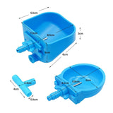 5Pcs Rabbit Feed Bowl Drinking Bowl Pet Rabbit Automatic Water Drinker Rabbit cage fix cup Raising Fox Mink Drinking Bowl
