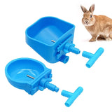 5Pcs Rabbit Feed Bowl Drinking Bowl Pet Rabbit Automatic Water Drinker Rabbit cage fix cup Raising Fox Mink Drinking Bowl