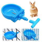 5Pcs Rabbit Feed Bowl Drinking Bowl Pet Rabbit Automatic Water Drinker Rabbit cage fix cup Raising Fox Mink Drinking Bowl