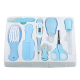 8 Pcs Multifunctional Baby Health Care Tools Thermometer Hygiene Grooming Brush Newborn Kid Kit Nail Trimmer Scissor Toiletries