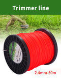 50M 2.4mm Mowing Nylon Grass Rope Brush Cutter Strimmer Round Brushcutter Trimmer Cord e Wire