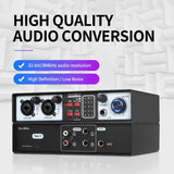 High Quality Professional 36bit 384kHz Audio Interface Usb Sound Card Recording for Music Studio Microphone Case Best Seller New