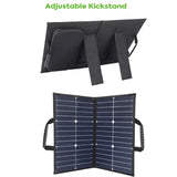18V 60W Foldable Kit with 12V 24V Controller Solar Panel Double Fast Charge TypeC+DC for House Camping Travel