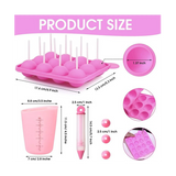 Baking Spherical Chocolate 20 Holes Round Lollipop Cookie Candy Maker Pop-Lollipop Mold Stick Tray Cake Mould