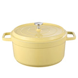 Enameled Dutch Oven with Lid Non-Stick Heavy Duty Stock Mini Cast Aluminum Pot Casserole Home Kitchen Utensils