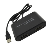 For Sega Saturn SS Controller Game Pad To PC USB Adapter Dual Port