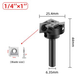 Spoilboard Surfacing 2+2 Inserts Planing Leveler Slab Flattening Router Bit Woodworking Milg Cutter