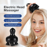 Electric EMS Red Light Nourishes Scalp Massager Waterproof Body Kneading Massage Hair Growth Stress Relax